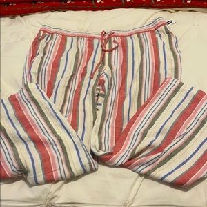 Stripped Linen Pants